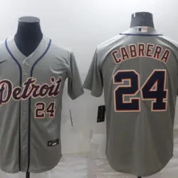 Miguel Cabrera  Detroit Tigers Baseball JERSEY gray