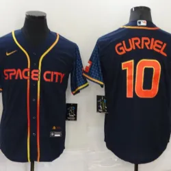 Houston Astros Yuli Gurriel Baseball JERSEY navy