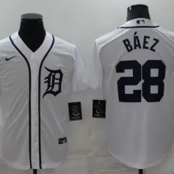 Javier Baez Detroit Tigers Baseball JERSEY white