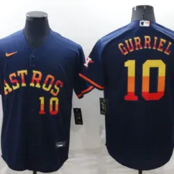 Houston Astros Yuli Gurriel Baseball JERSEY navy