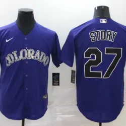 Colorado Rockies Trevor Story Baseball JERSEY purple