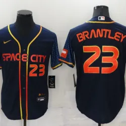Houston Astros Michael Brantley Baseball JERSEY navy