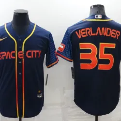Houston Astros Justin Verlander Baseball JERSEY navy