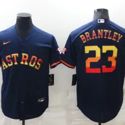 Houston Astros Michael Brantley Baseball JERSEY navy