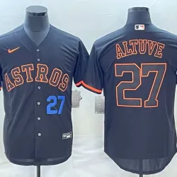 Houston Astros Jose Altuve Baseball JERSEY black