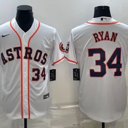 Houston Astros Nolan Ryan Baseball JERSEY white
