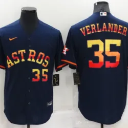 Houston Astros Justin Verlander Baseball JERSEY navy