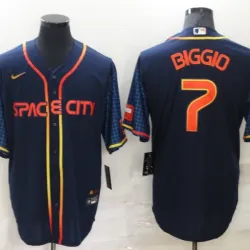 Houston Astros Craig Biggio Baseball JERSEY navy
