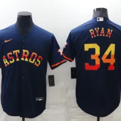 Houston Astros Nolan Ryan Baseball JERSEY navy
