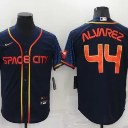 Houston Astros Yordan Alvarez Baseball JERSEY navy