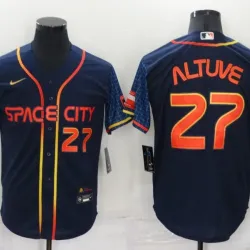 Houston Astros Jose Altuve Baseball JERSEY navy