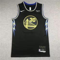 Golden State Warriors Stephen Curry basketball jersey black
