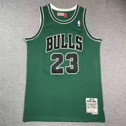 Chicago Bulls Michael Jordan basketball jersey green