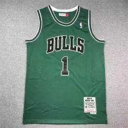 Chicago Bulls derrick rose basketball jersey Green