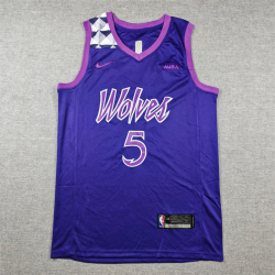 Minnesota Timberwolves Anthony Edwards basketball jersey Purple