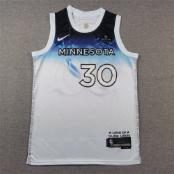 Minnesota Timberwolves Julius Randle 30#  basketball jersey white