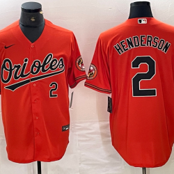 Gunnar Henderson Baltimore Orioles Baseball JERSEY orange
