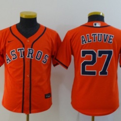 Youth Size HOUSTON ASTROS JOSE ALTUVE BASEBALL JERSEY