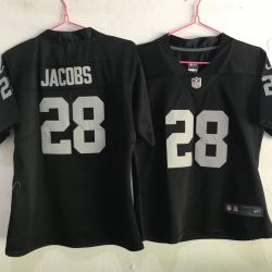 Youth Size OAKLAND RAIDERS Josh Jacobs FOOTBALL JERSEY