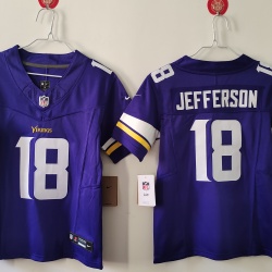 Youth Size MINNESOTA VIKINGS JUSTIN JEFFERSON FOOTBALL JERSEY