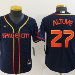 Youth Size HOUSTON ASTROS JOSE ALTUVE BASEBALL JERSEY