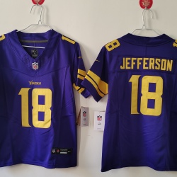Youth Size MINNESOTA VIKINGS JUSTIN JEFFERSON FOOTBALL JERSEY