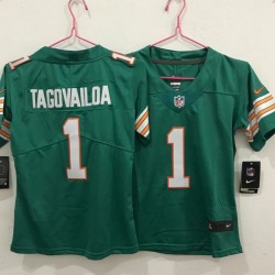Youth Size MIAMI DOLPHINS TUA TAGOVAILOA FOOTBALL JERSEY