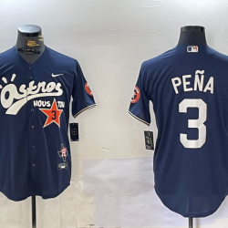 Houston Astros Jeremy Pena Baseball JERSEY navy