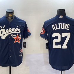 Houston Astros Jose Altuve Baseball JERSEY navy