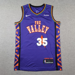 Kevin Durant #35 Phoenix Suns basketball jersey purple