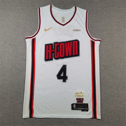 Vintage Houston Rockets #4 Jalen Green basketball jersey white