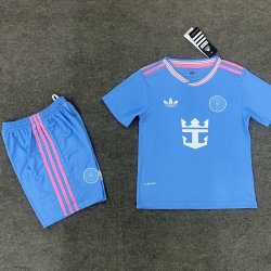 Kid Size Inter Miami CF 2025/26 away football shirt shorts set