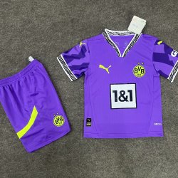 Kid Size Borussia Dortmund 2025 2026 football shirt shorts set