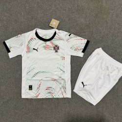 Kid Size Portugal national team 2025/26 away football shirt shorts set