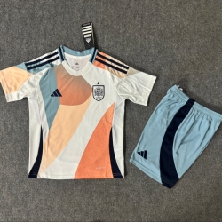 Kid Size Spain national team 2025/26 away football shirt shorts set