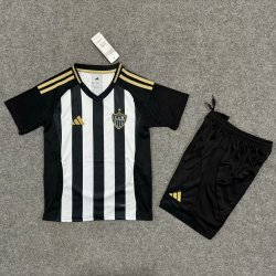 Kid Size Clube Atlético Mineiro 2025/26 home football shirt shorts set