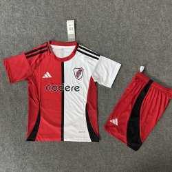 Kid Size Club Atlético River Plate 2025/26 away football shirt shorts set