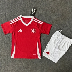 Kid Size Brazil Sport Club Internacional 2025/26 home football shirt shorts set
