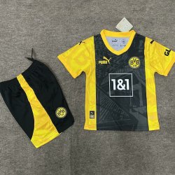 Kid Size Club Borussia Dortmund 2024/25 football shirt shorts set