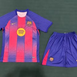 Adult Size FC Barcelona 2025/26 home football shirt shorts set