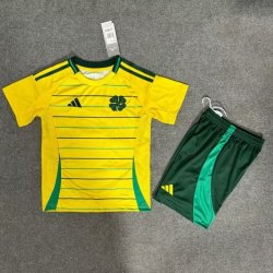 Kid Size Celtic FC 2024/25 away football shirt shorts set