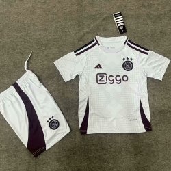 Kid Size AFC Ajax 2024/25 away football shirt shorts set