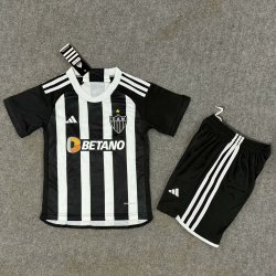 Kid Size Clube Atlético Mineiro 2024/25 home football shirt shorts set