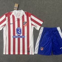 Adult Size Club Atlético de Madrid 2025/26 home football shirt shorts set