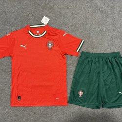 Adult Size Portugal national team 2025/26 home football shirt shorts set