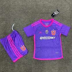 Kid Size Club Universidad de Chile 2024/25 away football shirt shorts set