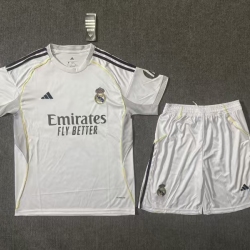 Adult Size Real Madrid CF 2025/26 home football shirt shorts set