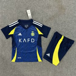 Kid Size Al-Nassr FC 2024/25 away football shirt shorts set