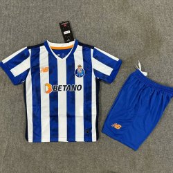Kid Size FC Porto 2024/25 home football shirt shorts set