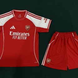 Adult Size Arsenal F.C. 2025/26 home football shirt shorts set